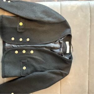 Zara Black Textured Blazer